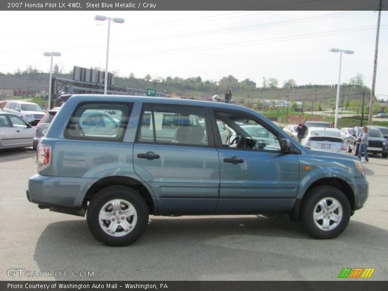 Steel Blue Metallic / Gray 2007 Honda Pilot LX 4WD