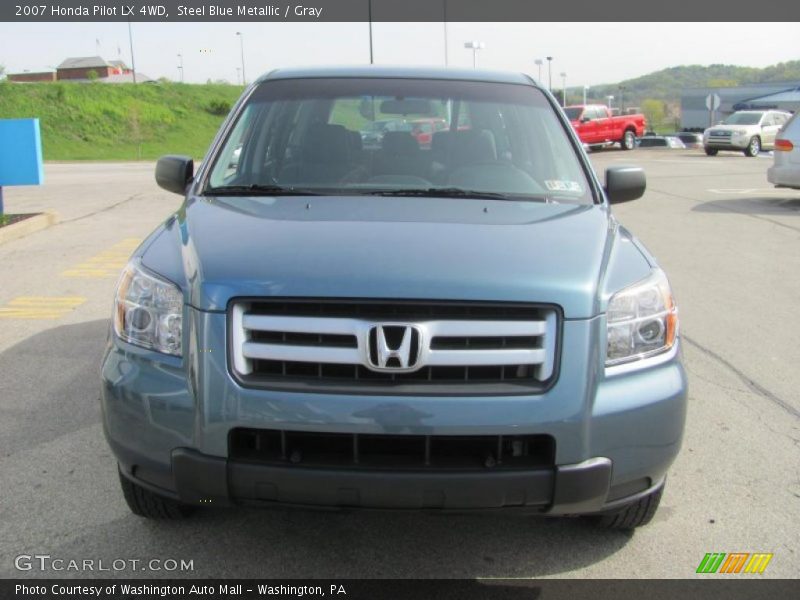 Steel Blue Metallic / Gray 2007 Honda Pilot LX 4WD