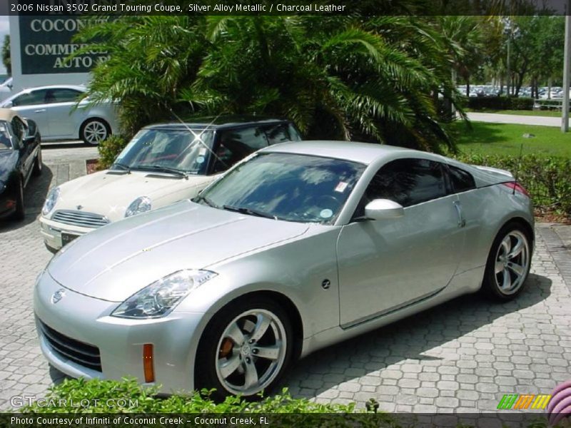 Silver Alloy Metallic / Charcoal Leather 2006 Nissan 350Z Grand Touring Coupe