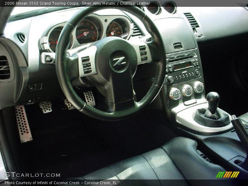 Silver Alloy Metallic / Charcoal Leather 2006 Nissan 350Z Grand Touring Coupe