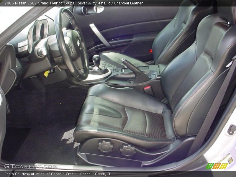 Silver Alloy Metallic / Charcoal Leather 2006 Nissan 350Z Grand Touring Coupe
