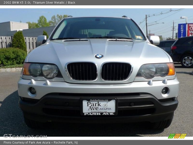 Titanium Silver Metallic / Black 2002 BMW X5 3.0i