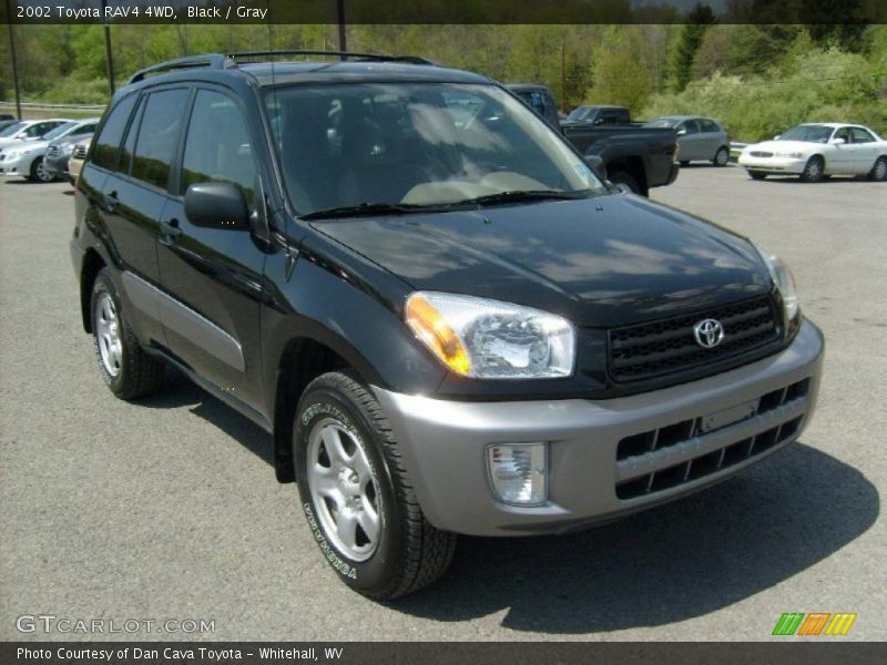 Black / Gray 2002 Toyota RAV4 4WD