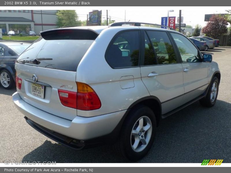 Titanium Silver Metallic / Black 2002 BMW X5 3.0i