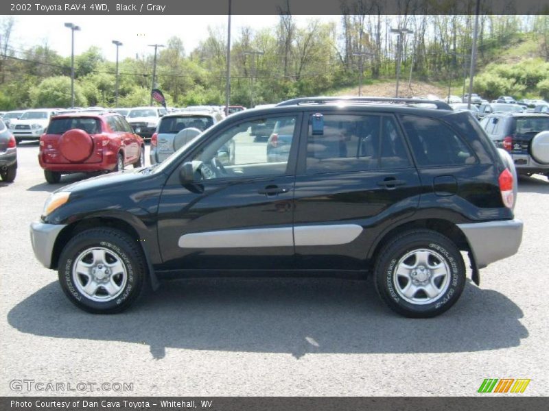 Black / Gray 2002 Toyota RAV4 4WD