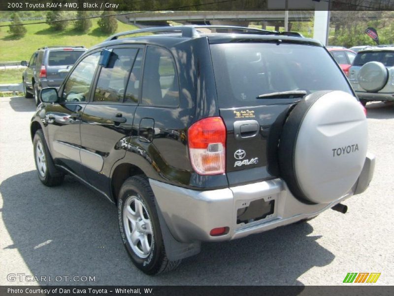 Black / Gray 2002 Toyota RAV4 4WD