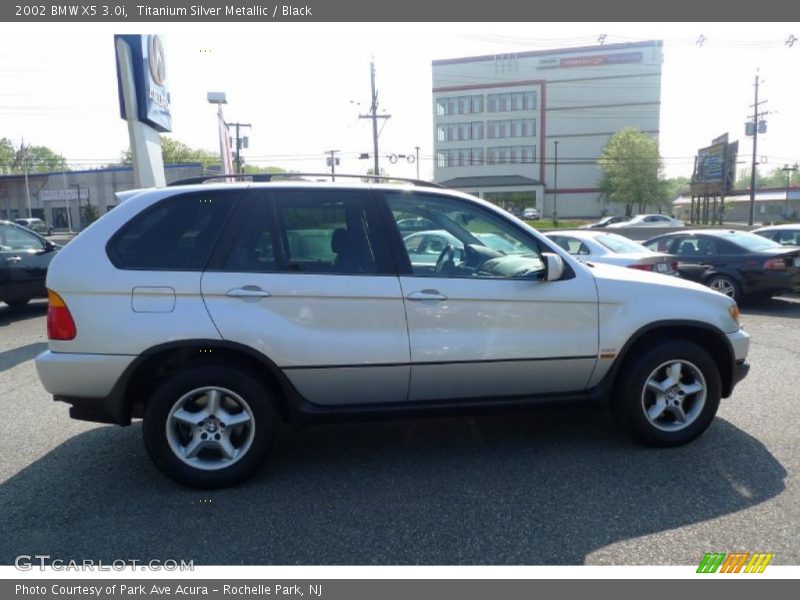 Titanium Silver Metallic / Black 2002 BMW X5 3.0i