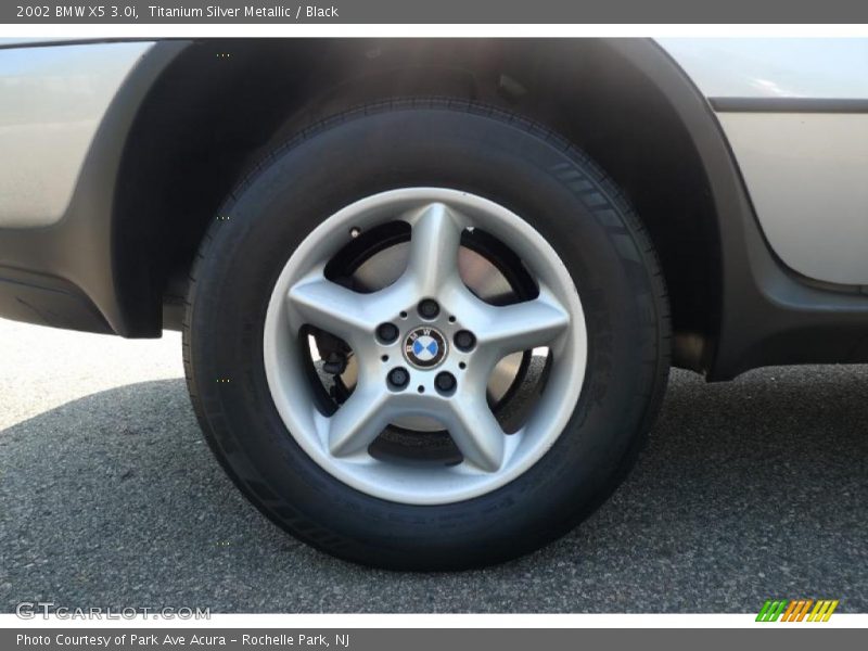 Titanium Silver Metallic / Black 2002 BMW X5 3.0i