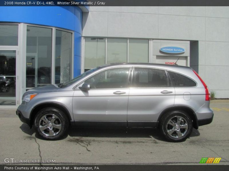 Whistler Silver Metallic / Gray 2008 Honda CR-V EX-L 4WD