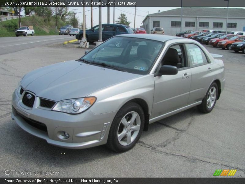 Crystal Gray Metallic / Anthracite Black 2007 Subaru Impreza 2.5i Sedan