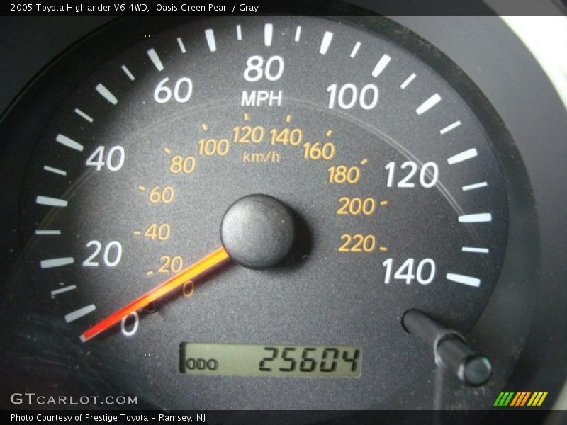 Oasis Green Pearl / Gray 2005 Toyota Highlander V6 4WD