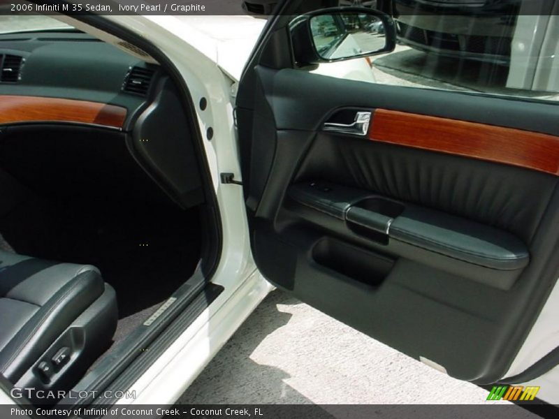 Ivory Pearl / Graphite 2006 Infiniti M 35 Sedan