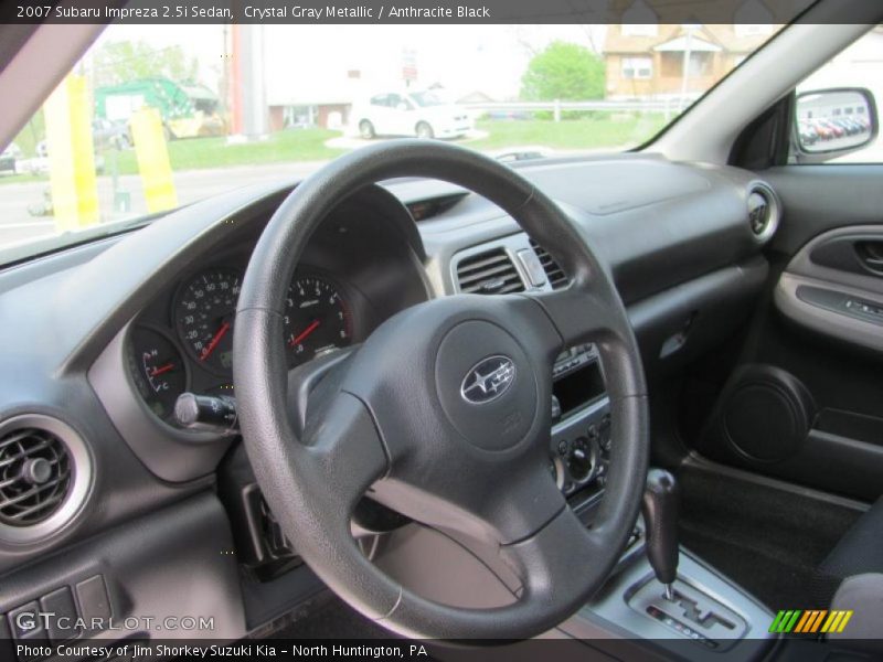 Crystal Gray Metallic / Anthracite Black 2007 Subaru Impreza 2.5i Sedan