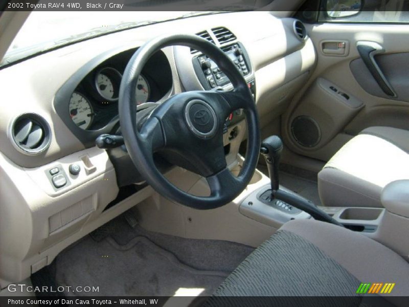 Black / Gray 2002 Toyota RAV4 4WD