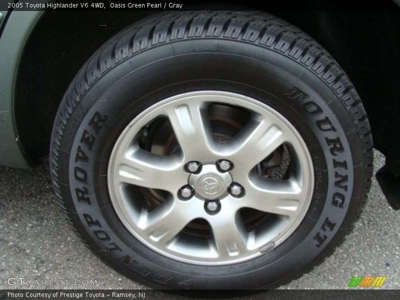 Oasis Green Pearl / Gray 2005 Toyota Highlander V6 4WD
