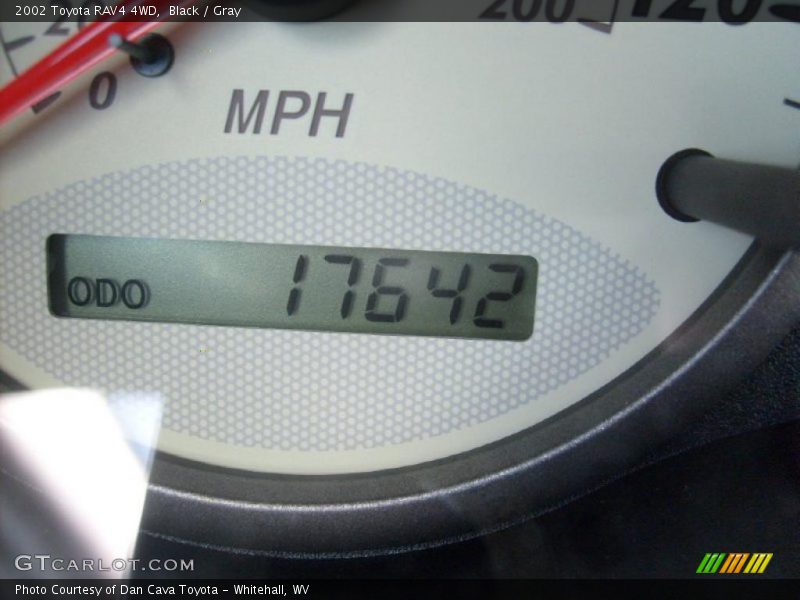 Black / Gray 2002 Toyota RAV4 4WD