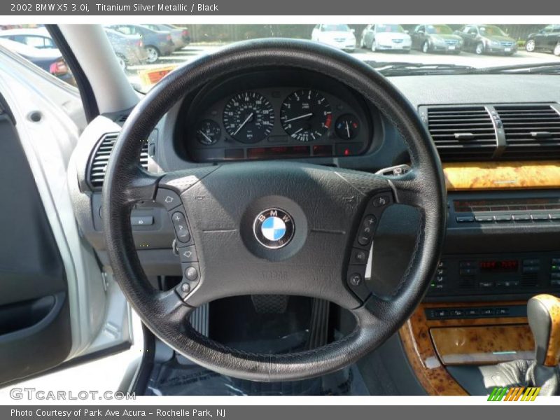 Titanium Silver Metallic / Black 2002 BMW X5 3.0i
