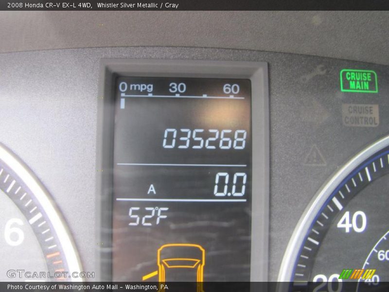 Whistler Silver Metallic / Gray 2008 Honda CR-V EX-L 4WD