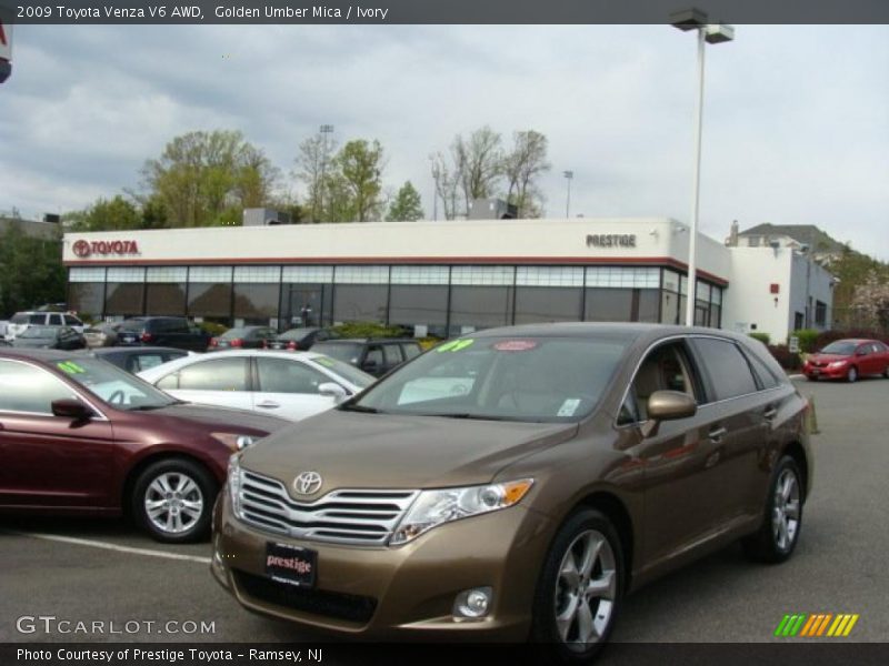 Golden Umber Mica / Ivory 2009 Toyota Venza V6 AWD