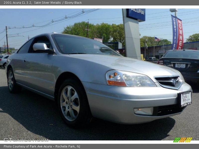 Satin Silver Metallic / Ebony Black 2001 Acura CL 3.2