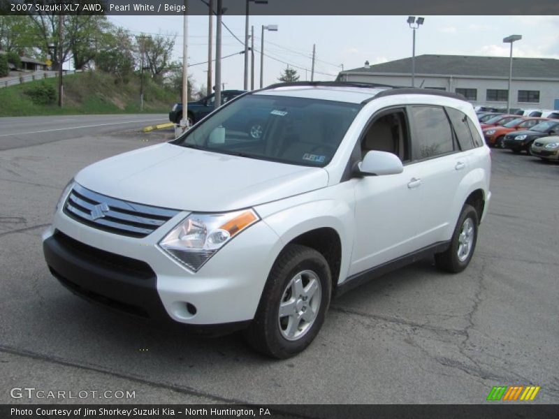 Pearl White / Beige 2007 Suzuki XL7 AWD