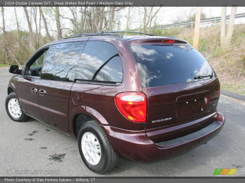 Deep Molten Red Pearl / Medium Slate Gray 2004 Dodge Caravan SXT