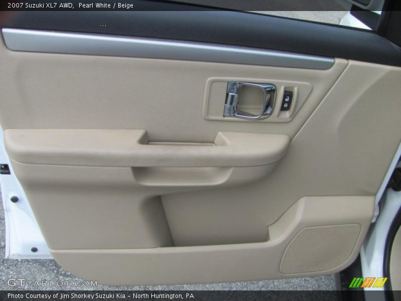 Pearl White / Beige 2007 Suzuki XL7 AWD