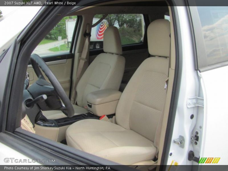 Pearl White / Beige 2007 Suzuki XL7 AWD