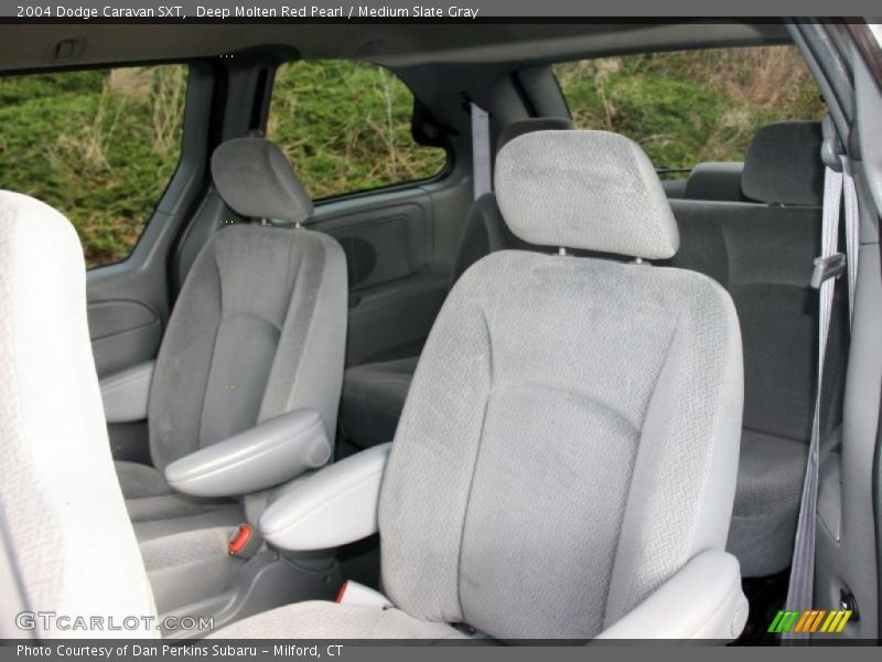 Deep Molten Red Pearl / Medium Slate Gray 2004 Dodge Caravan SXT