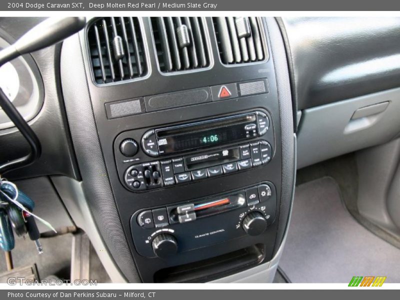 Deep Molten Red Pearl / Medium Slate Gray 2004 Dodge Caravan SXT