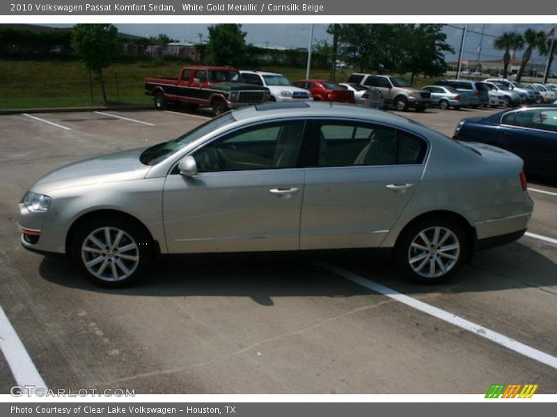 White Gold Metallic / Cornsilk Beige 2010 Volkswagen Passat Komfort Sedan