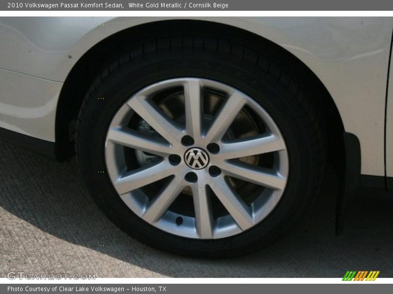 White Gold Metallic / Cornsilk Beige 2010 Volkswagen Passat Komfort Sedan