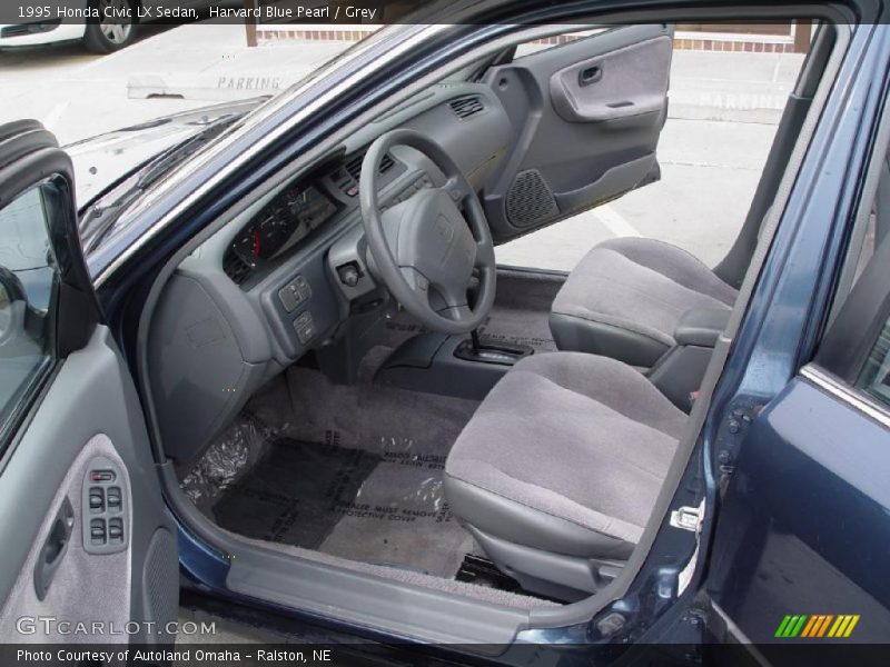 Harvard Blue Pearl / Grey 1995 Honda Civic LX Sedan