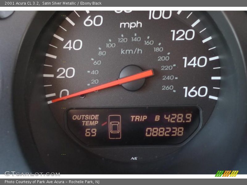 Satin Silver Metallic / Ebony Black 2001 Acura CL 3.2