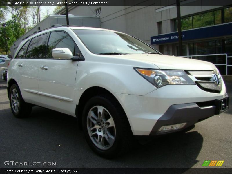 Aspen White Pearl / Parchment 2007 Acura MDX Technology