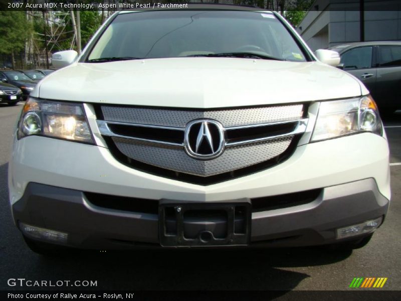 Aspen White Pearl / Parchment 2007 Acura MDX Technology