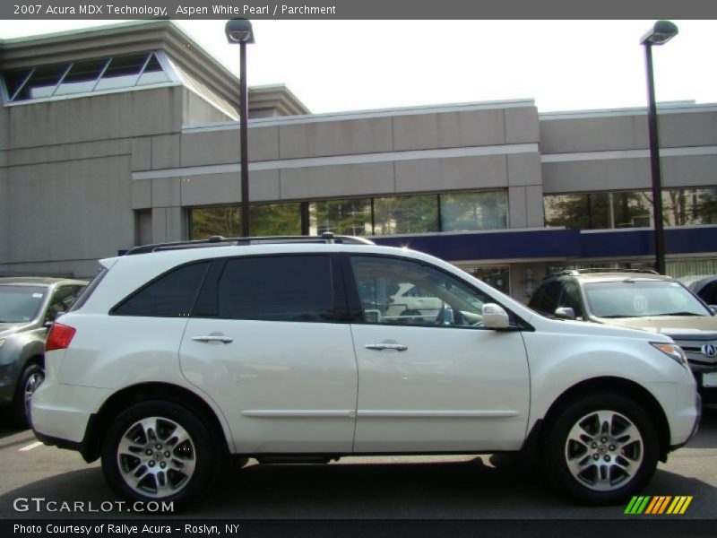 Aspen White Pearl / Parchment 2007 Acura MDX Technology