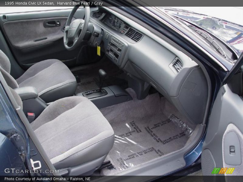 Harvard Blue Pearl / Grey 1995 Honda Civic LX Sedan