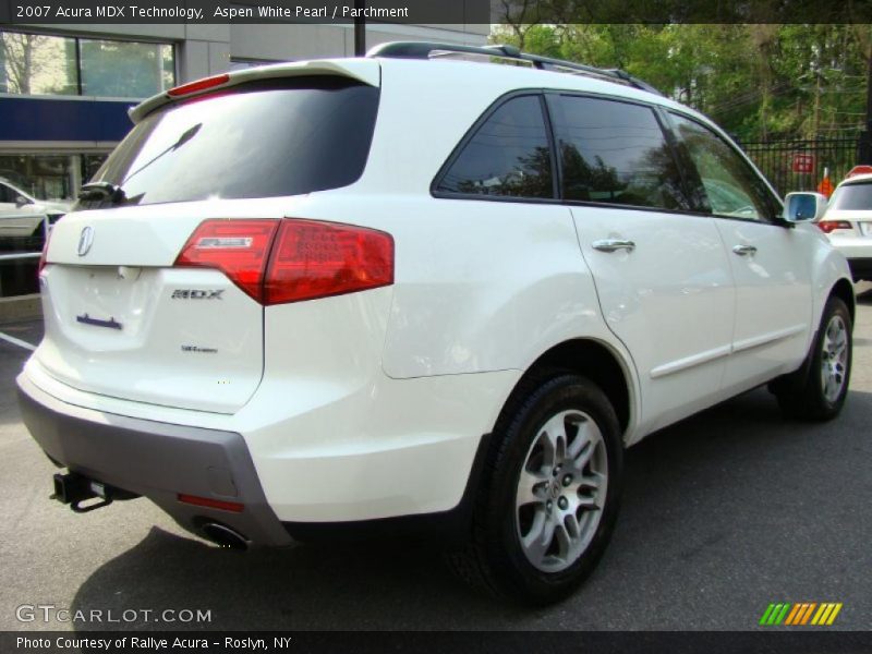 Aspen White Pearl / Parchment 2007 Acura MDX Technology
