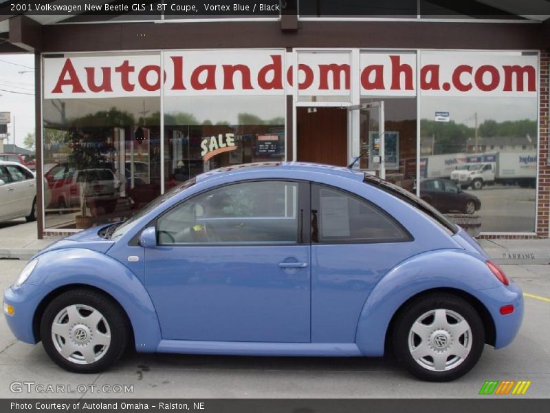 Vortex Blue / Black 2001 Volkswagen New Beetle GLS 1.8T Coupe