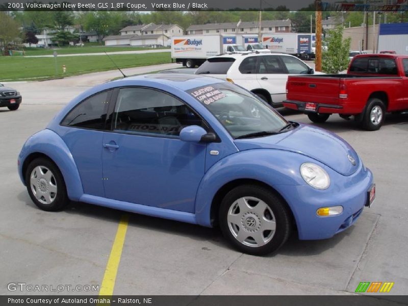 Vortex Blue / Black 2001 Volkswagen New Beetle GLS 1.8T Coupe