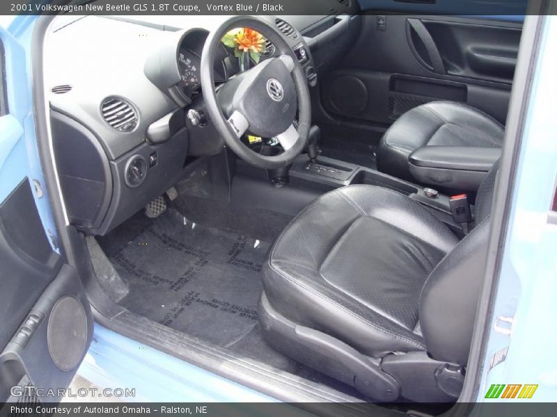 Vortex Blue / Black 2001 Volkswagen New Beetle GLS 1.8T Coupe