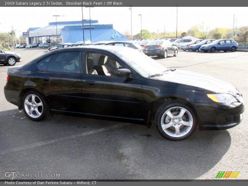 Obsidian Black Pearl / Off Black 2009 Subaru Legacy 2.5i Sedan