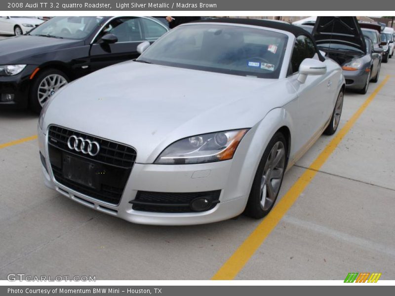 Light Silver Metallic / Madras Brown 2008 Audi TT 3.2 quattro Roadster