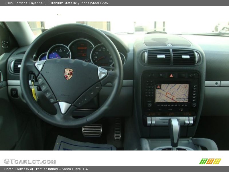 Titanium Metallic / Stone/Steel Grey 2005 Porsche Cayenne S