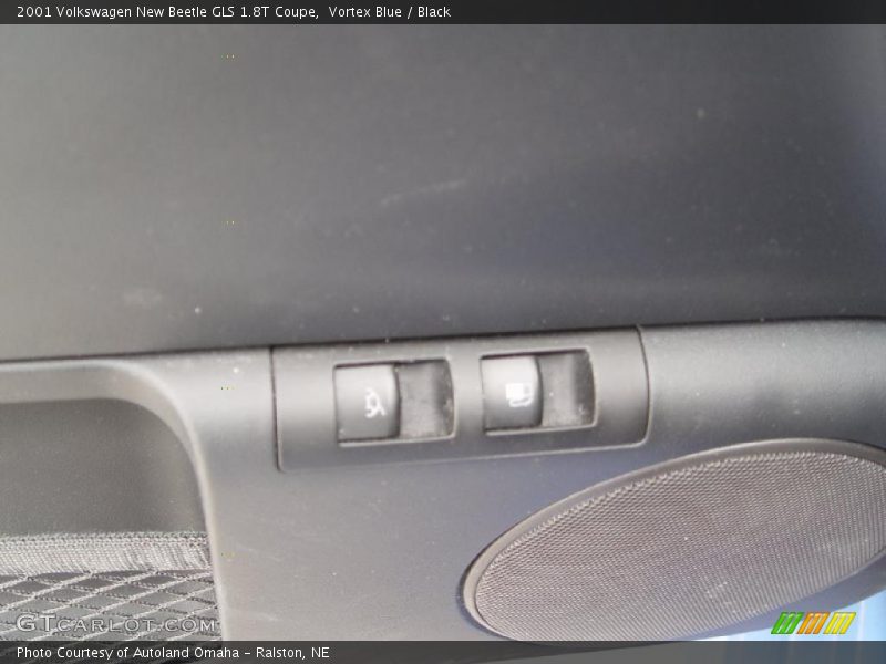 Vortex Blue / Black 2001 Volkswagen New Beetle GLS 1.8T Coupe