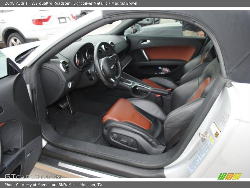 Light Silver Metallic / Madras Brown 2008 Audi TT 3.2 quattro Roadster