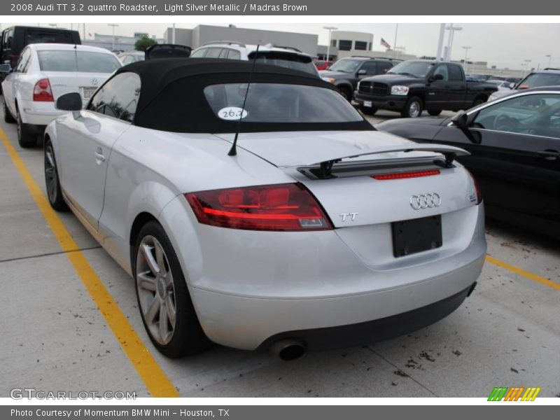 Light Silver Metallic / Madras Brown 2008 Audi TT 3.2 quattro Roadster