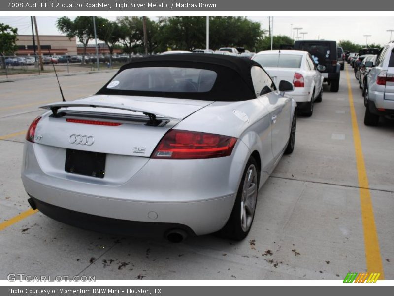 Light Silver Metallic / Madras Brown 2008 Audi TT 3.2 quattro Roadster