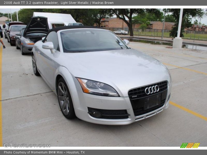 Light Silver Metallic / Madras Brown 2008 Audi TT 3.2 quattro Roadster